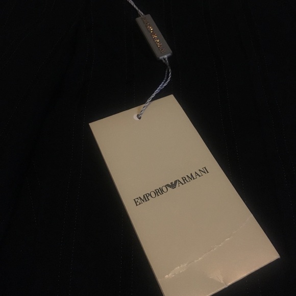 Emporio Armani Pants - Emporio Armani Wool Dress Pant (Gessato Rasa Lana)